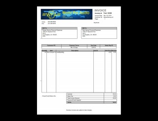 -Invoice for Parts